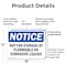 Signmission Not For Storage Of Flammable Or Corrosive Liquids OSHA Notice Sign, Plastic, 18in W x 12in L, 2PK OS-2PACK-NS-P-1218-L-15181 - alternate 7